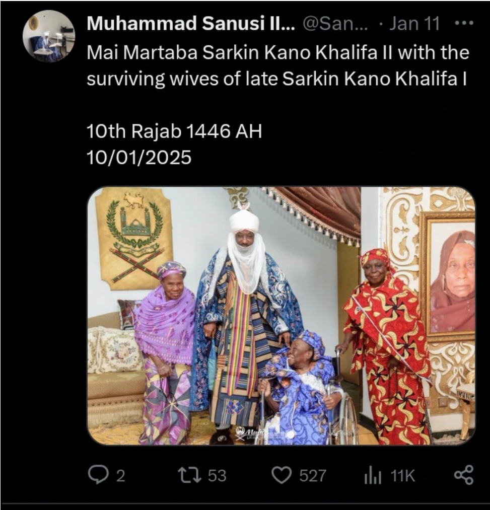 Credit: Emir Sanusi lamido/ Twitter